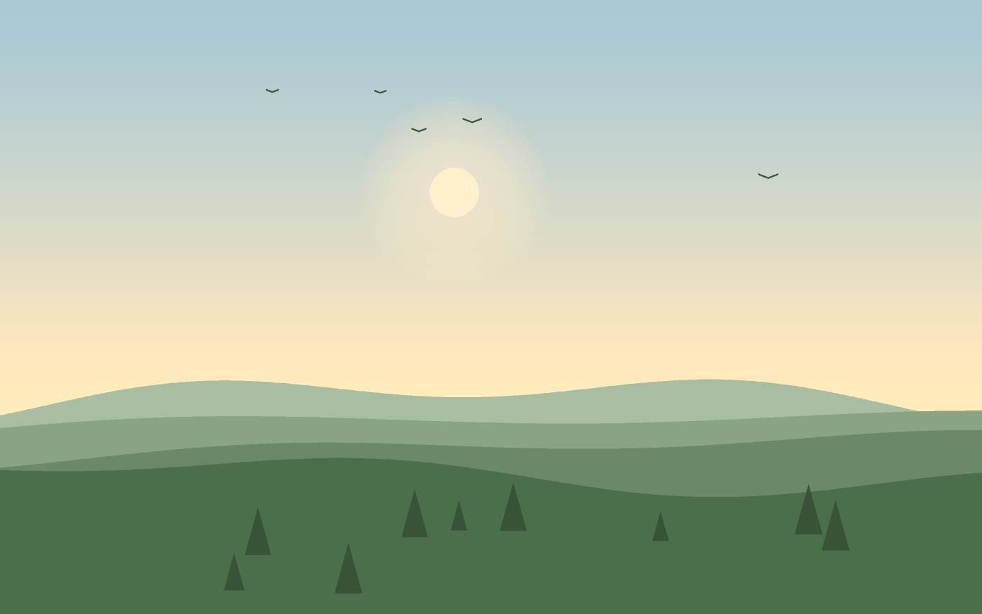 Landschaftsillustration