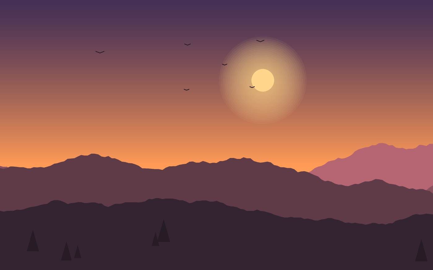 Landschapsillustratie