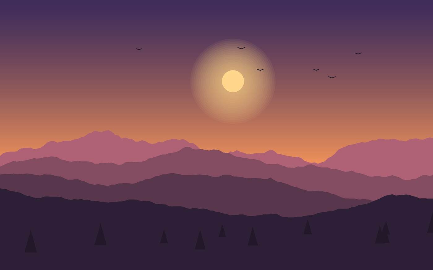 Ilustración de un paisaje