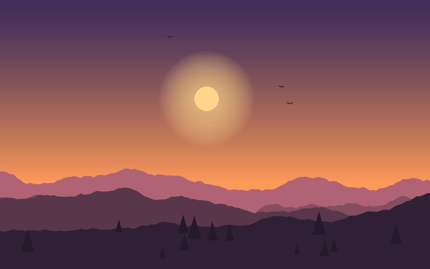 Ilustración de un paisaje