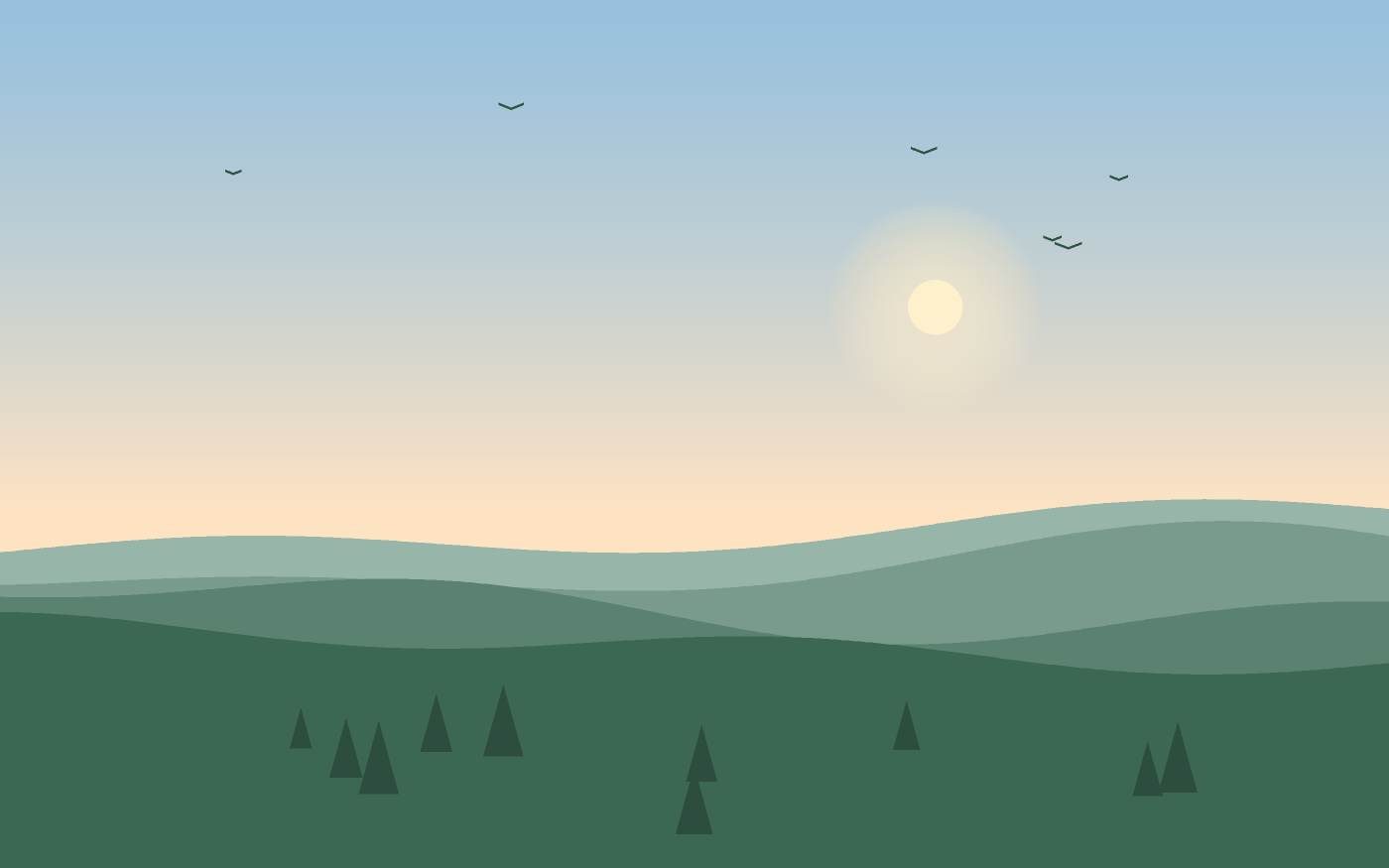 Ilustración de un paisaje