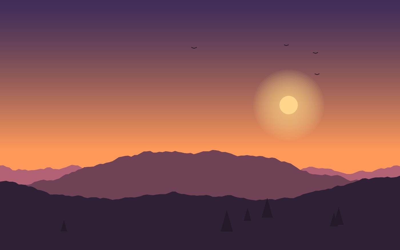 Ilustración de un paisaje