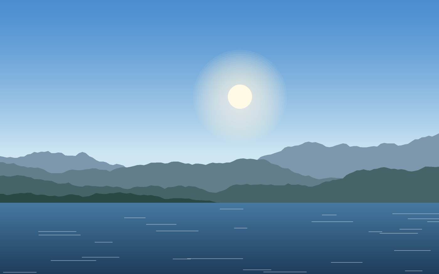 Illustrazione di un paesaggio