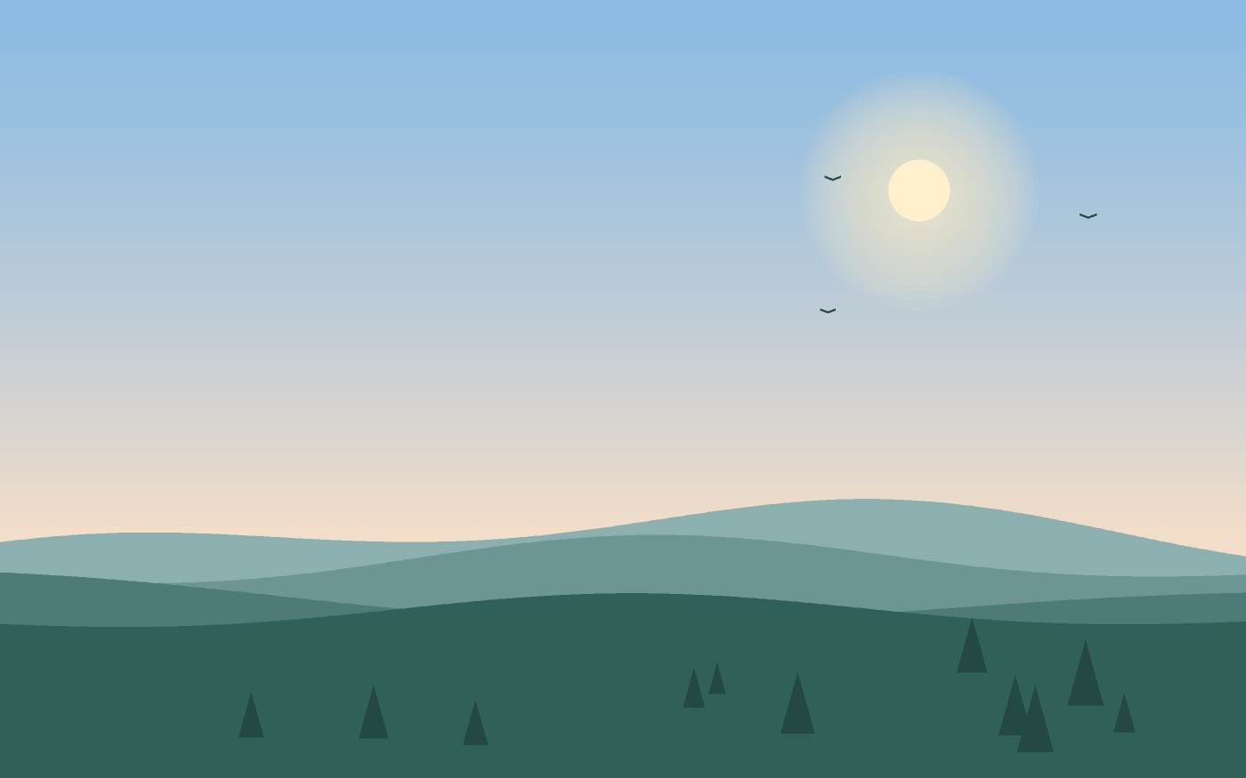 Landschapsillustratie